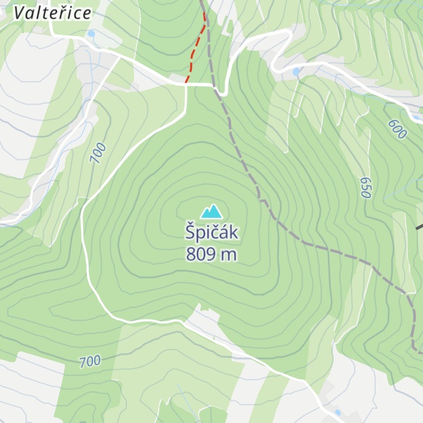 Map of Špičák
