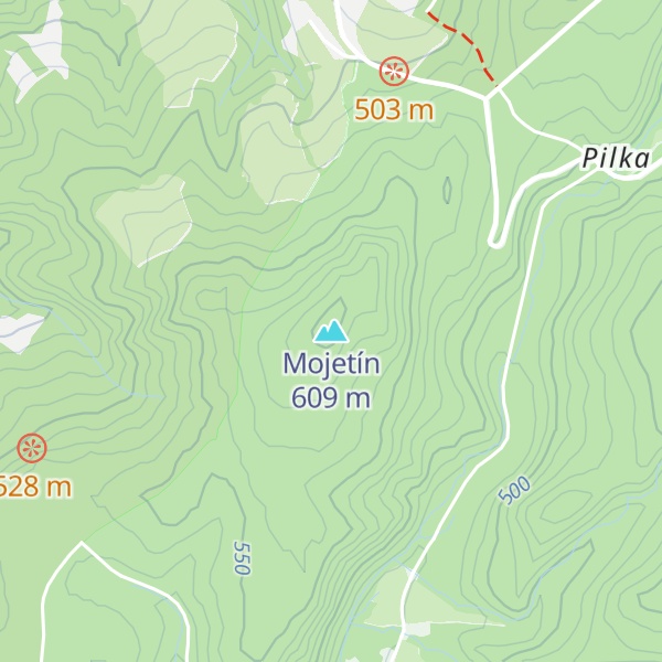 Map of Mojetín