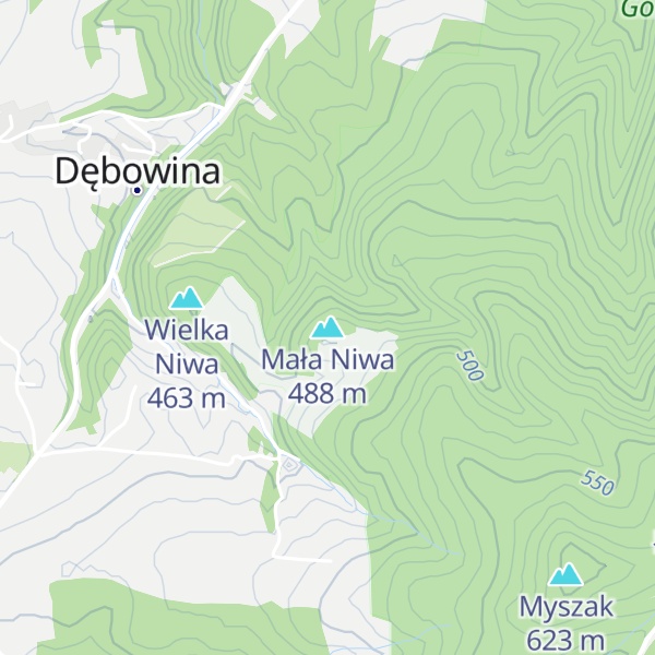Map of Mała Niwa