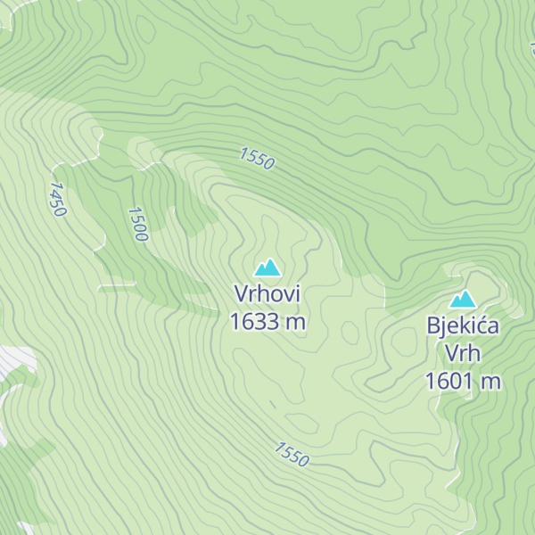 Map of Vrhovi