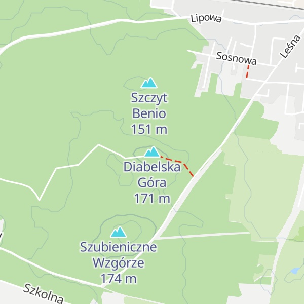 Map of Diabelska Góra