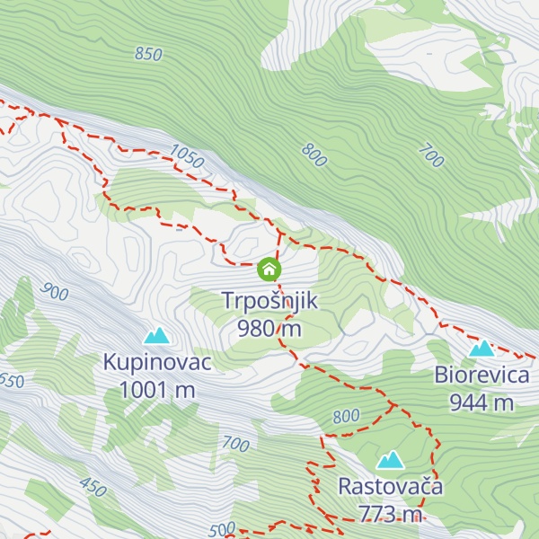 Map of Trpošnjik