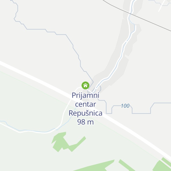 Map of Prijamni centar Repušnica