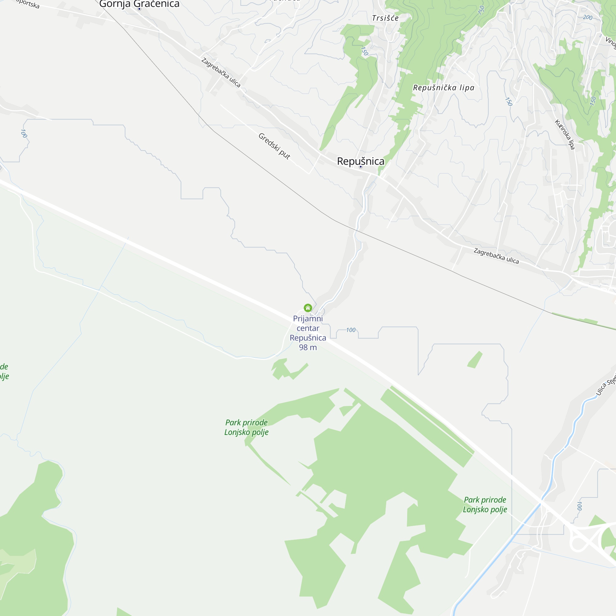 Prijamni centar Repušnica map