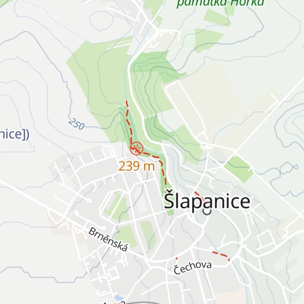 Map of Čertovka