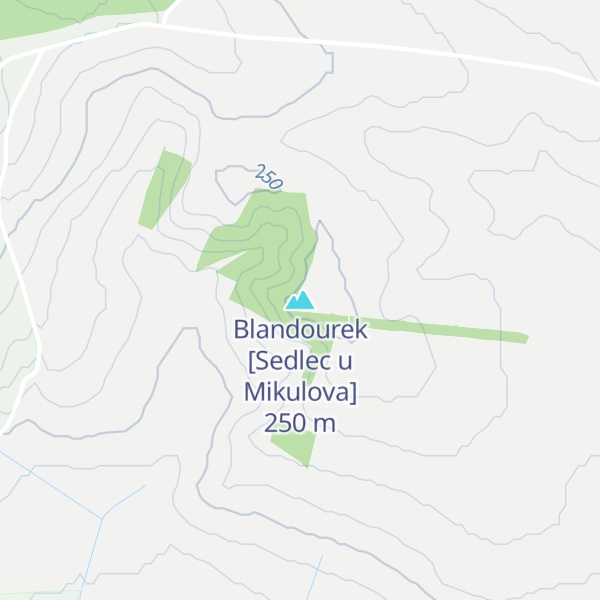 Map of Blandourek [Sedlec u Mikulova]