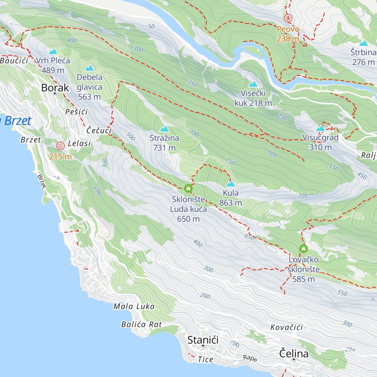 Sklonište Luda kuća map