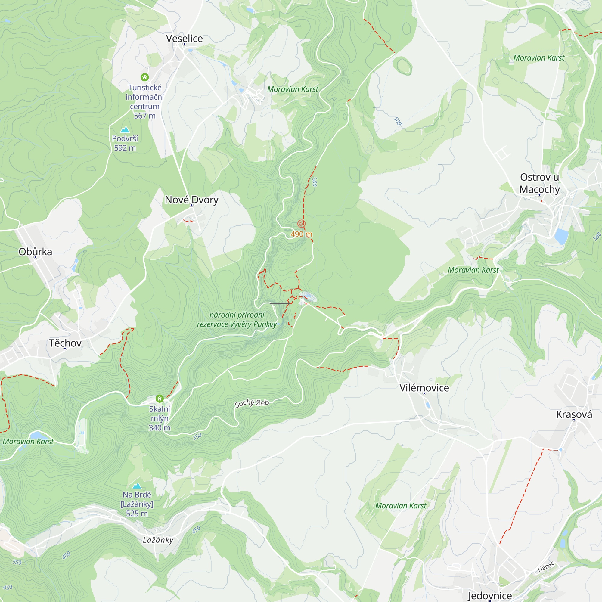 Chata Macocha map