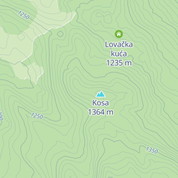 Map of Lovačka kuća