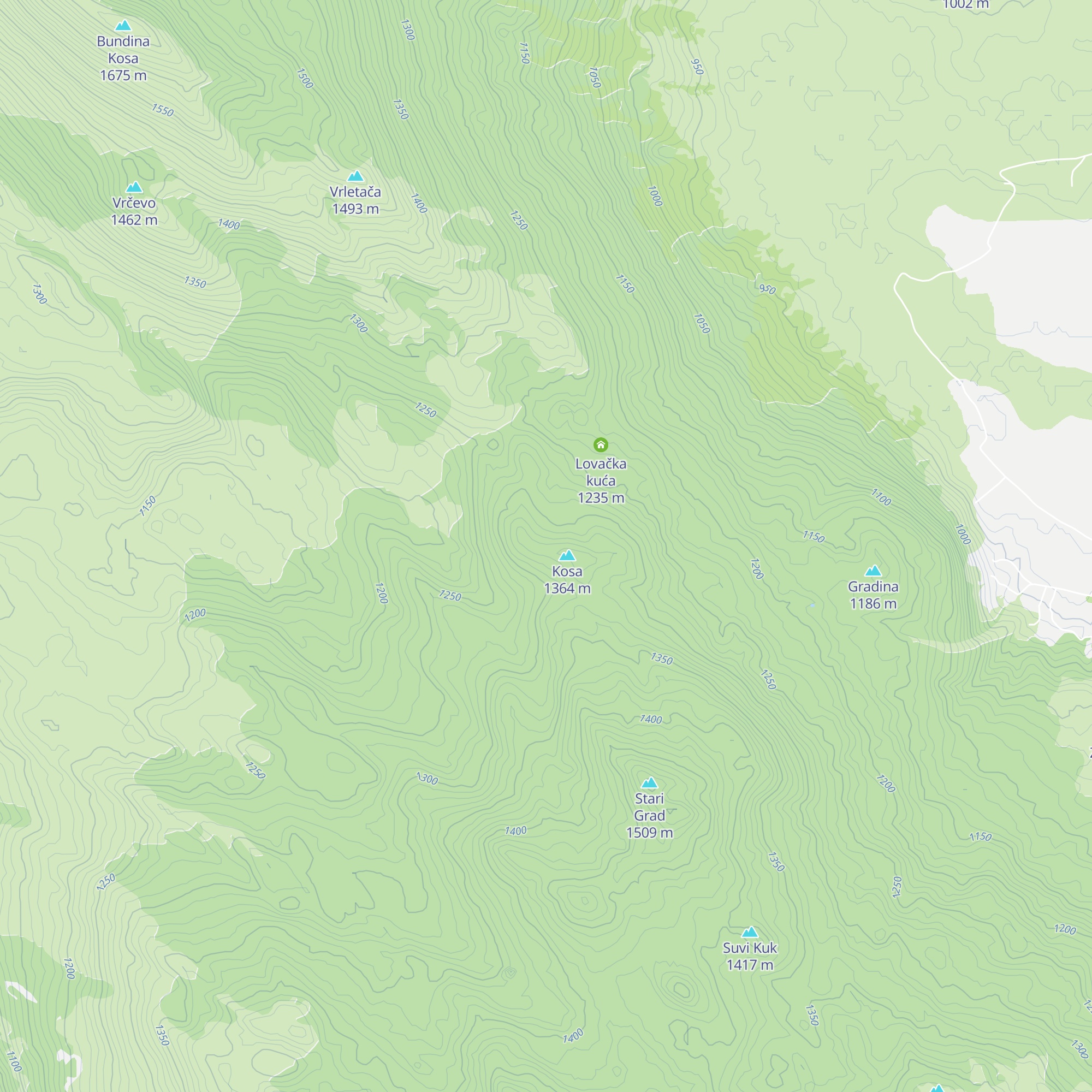 Lovačka kuća map