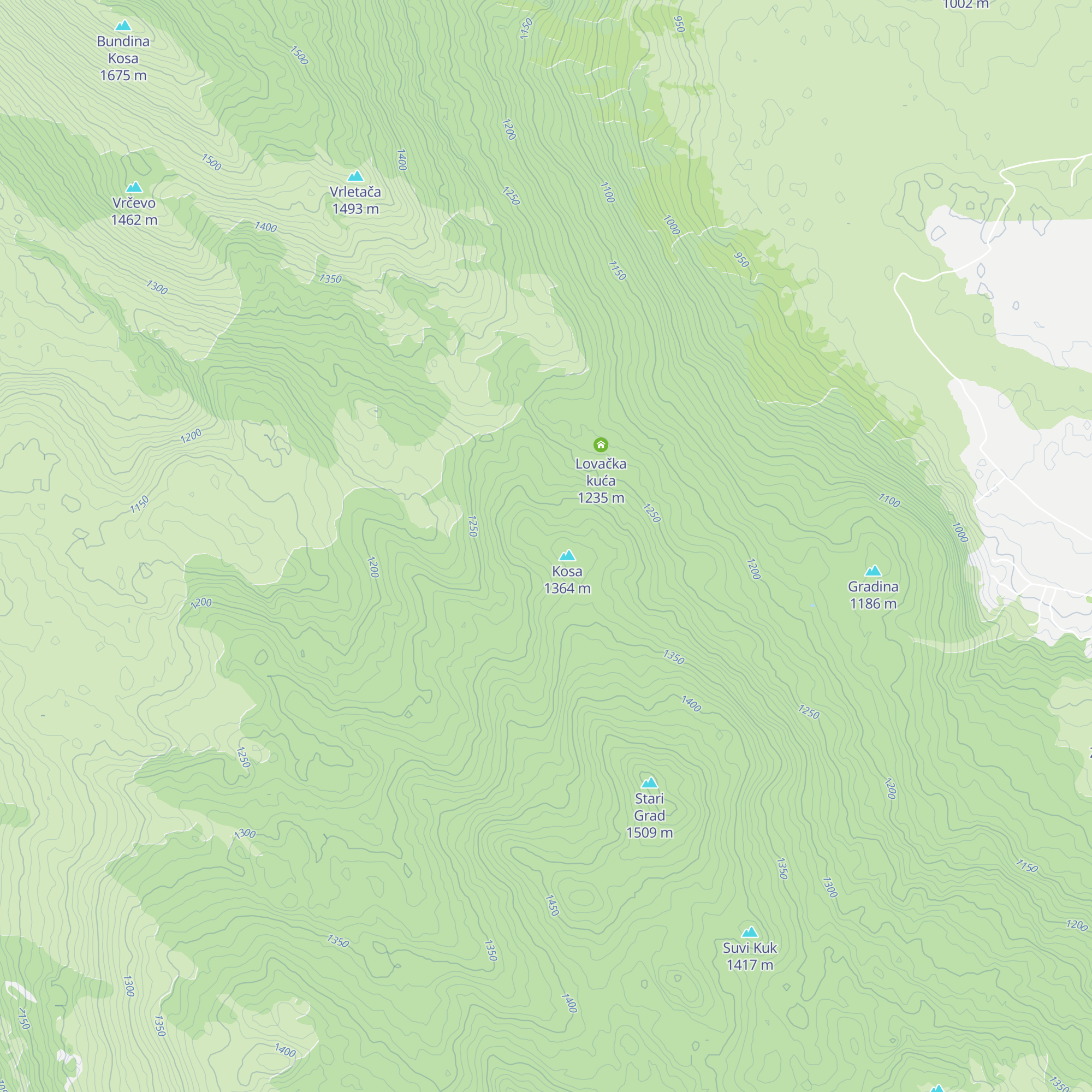 Lovačka kuća map