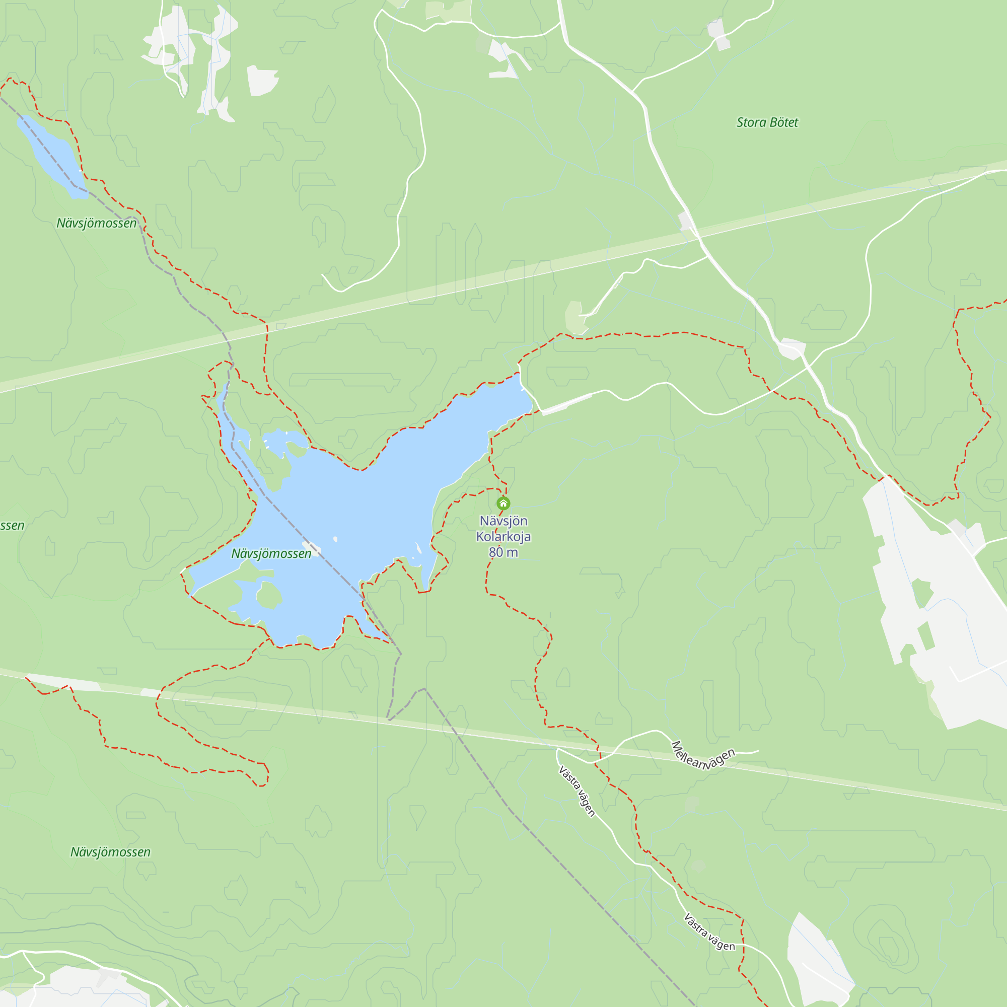 Nävsjön Kolarkoja map