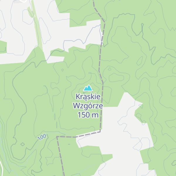 Map of Krąskie Wzgórze