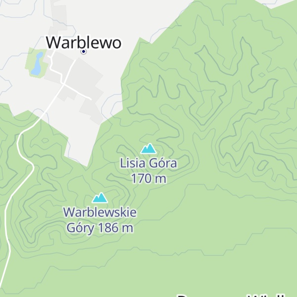 Map of Lisia Góra