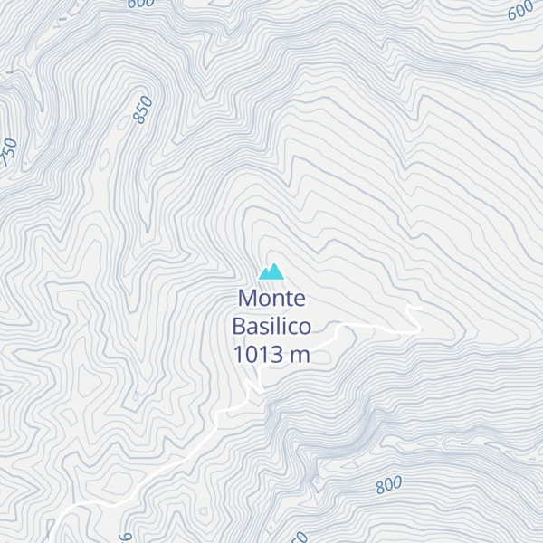 Map of Monte Basilico