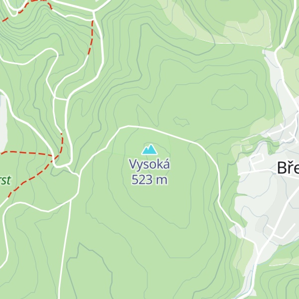 Map of Vysoká