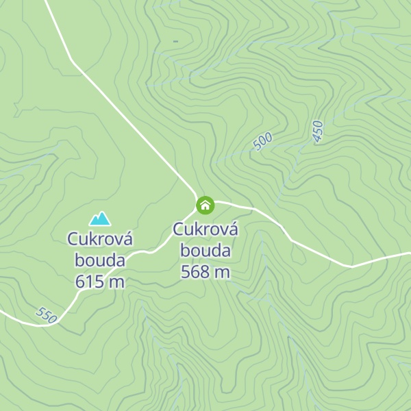 Map of Cukrová bouda