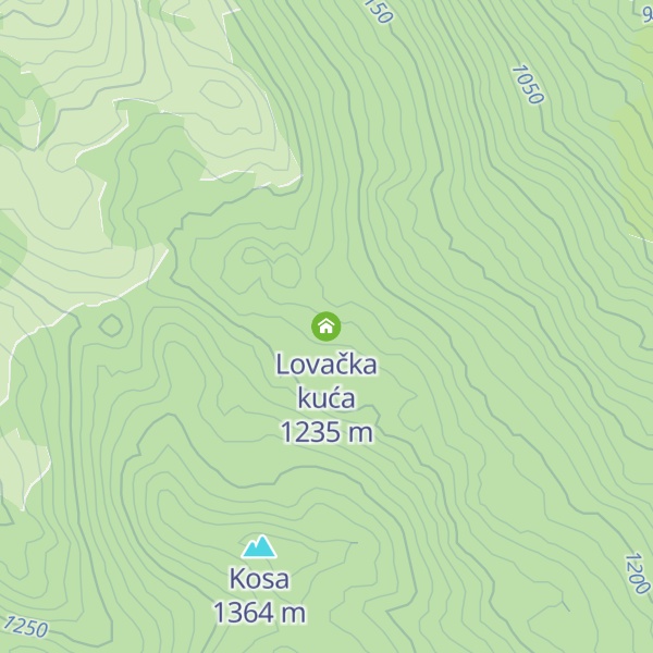 Map of Lovačka kuća
