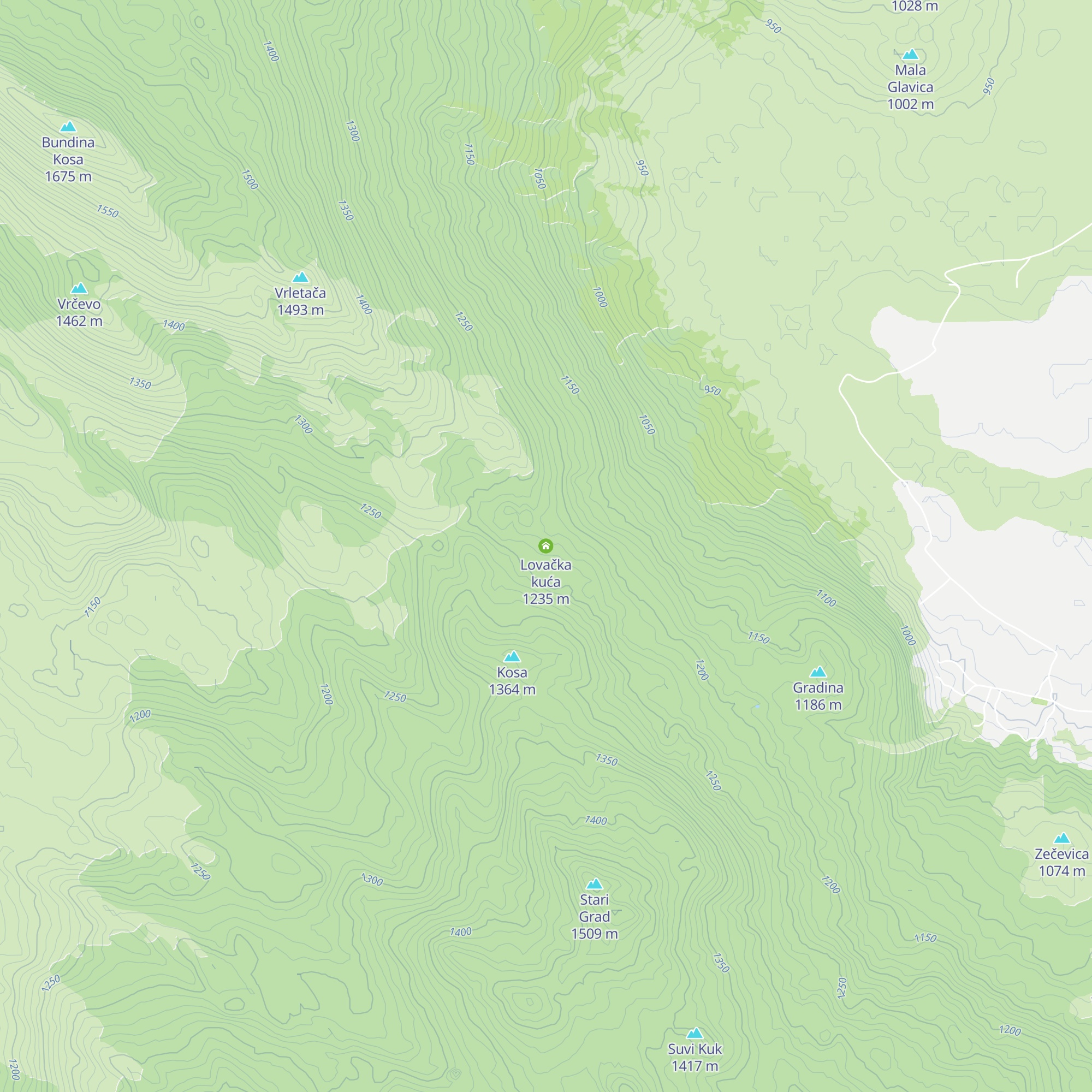 Lovačka kuća map