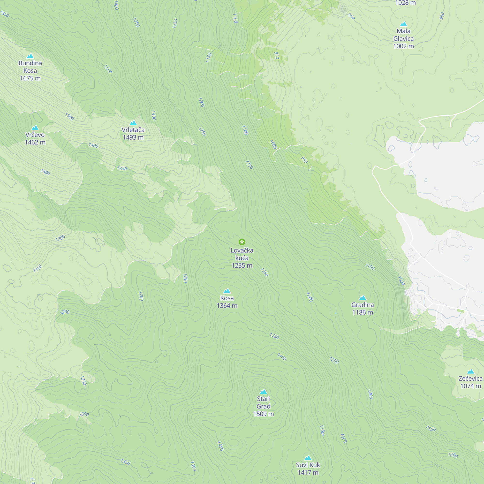 Lovačka kuća map