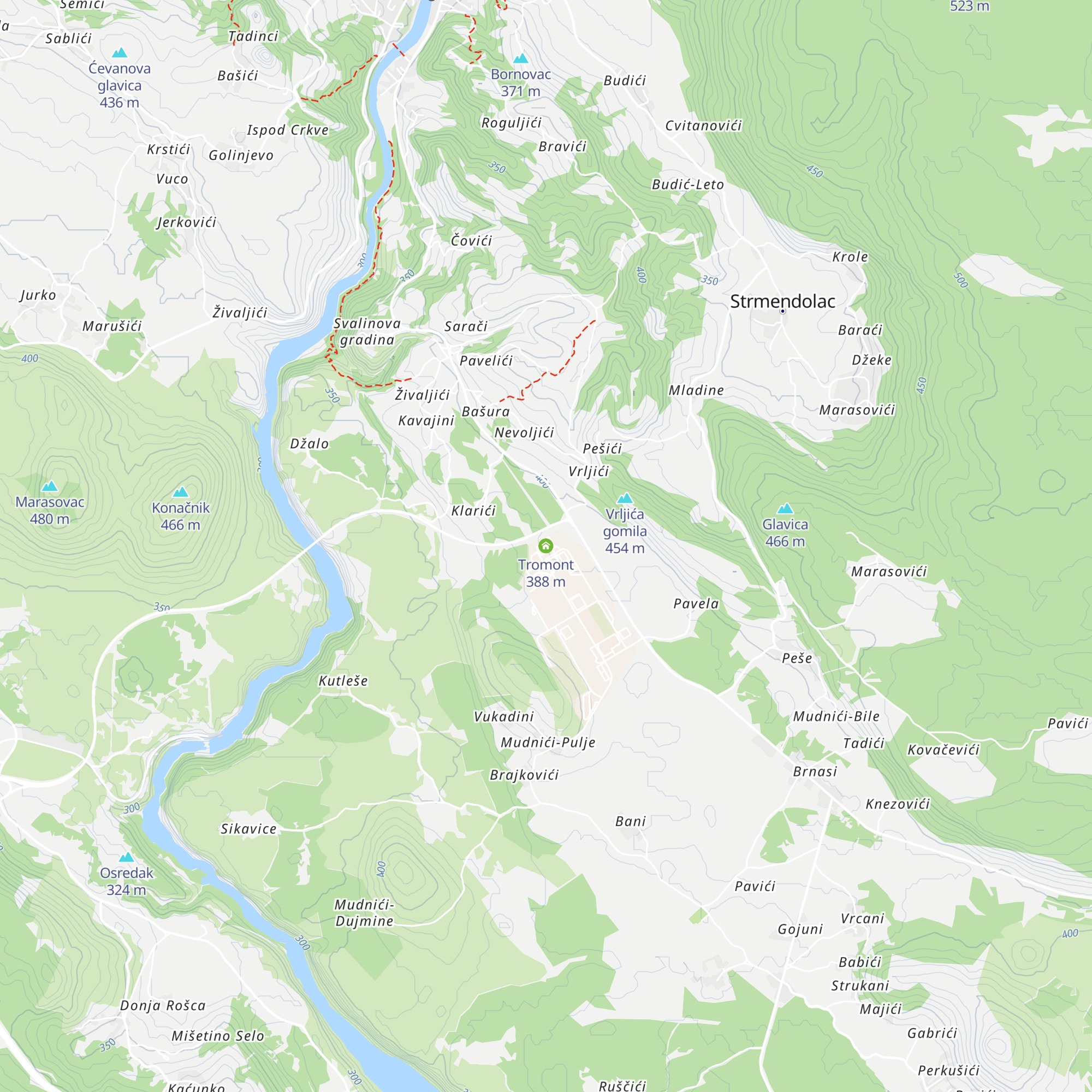 Tromont map