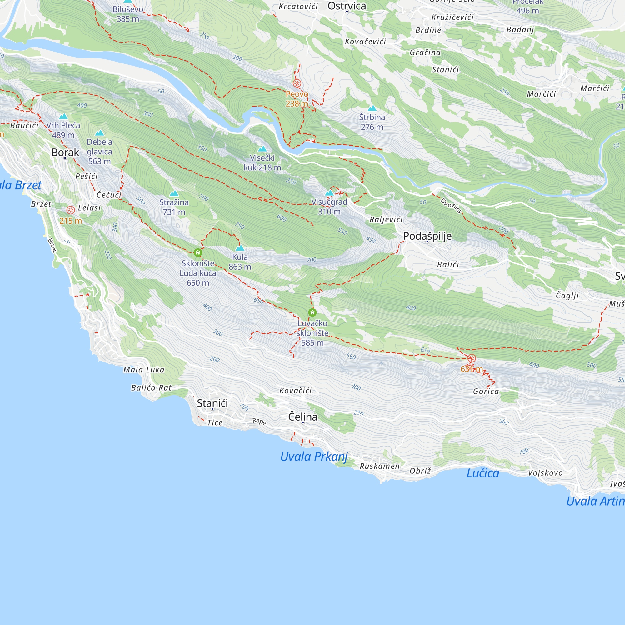 Lovačko sklonište map