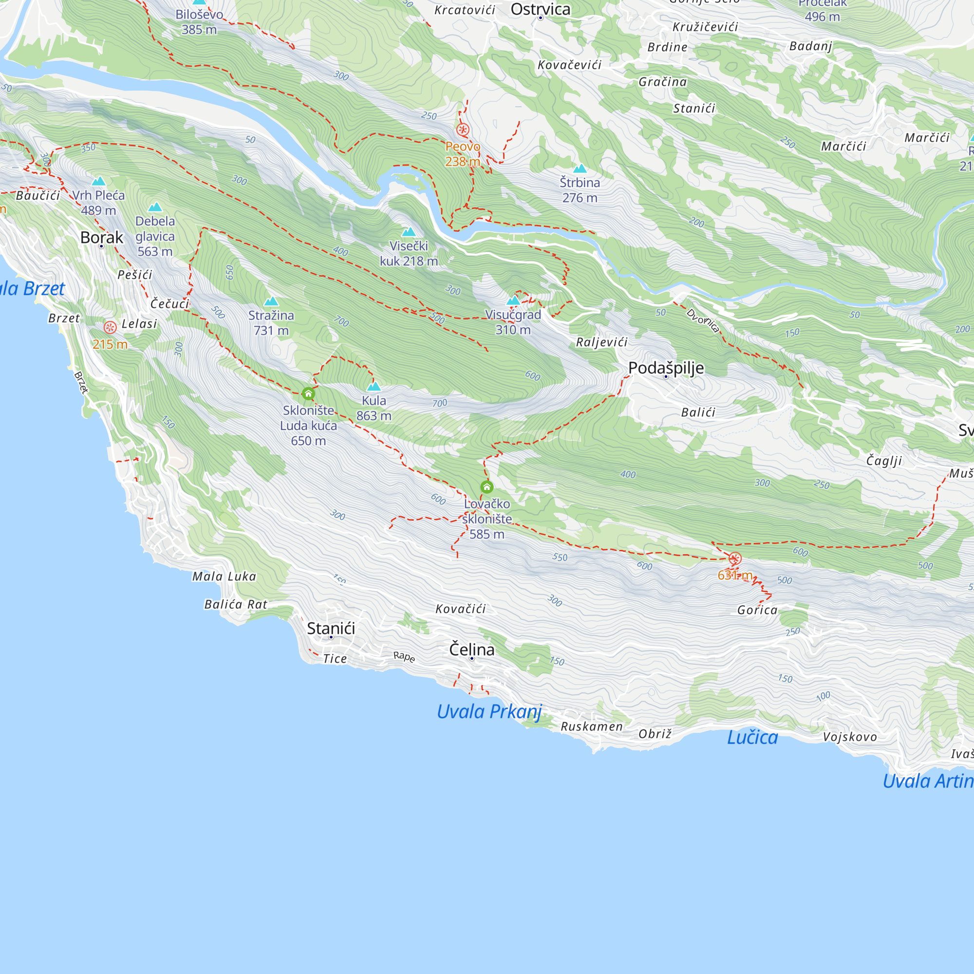 Lovačko sklonište map