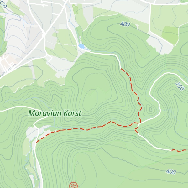 Map of Lysá hora