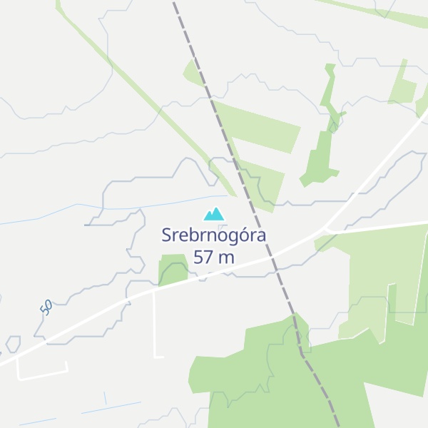 Map of Srebrnogóra