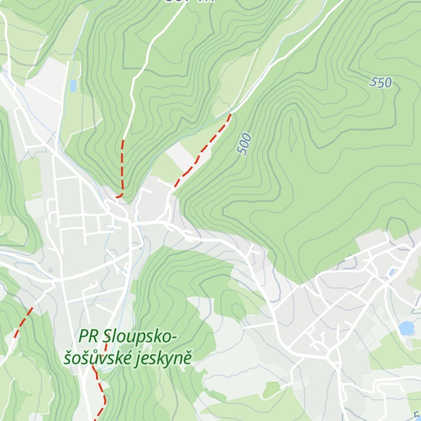 Map of Vyhlídka Sloup - outlook p.