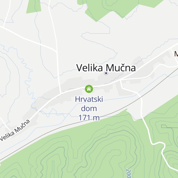 Map of Hrvatski dom