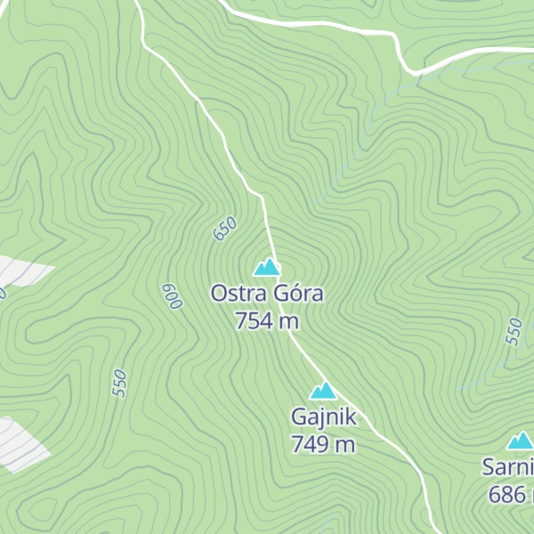 Map of Ostra Góra