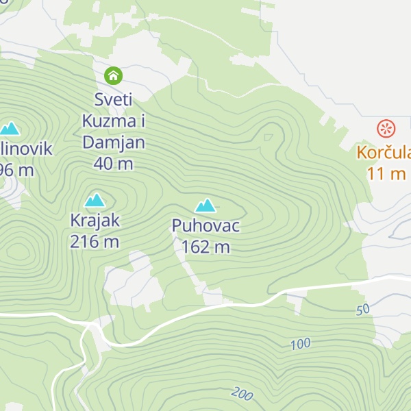 Map of Puhovac