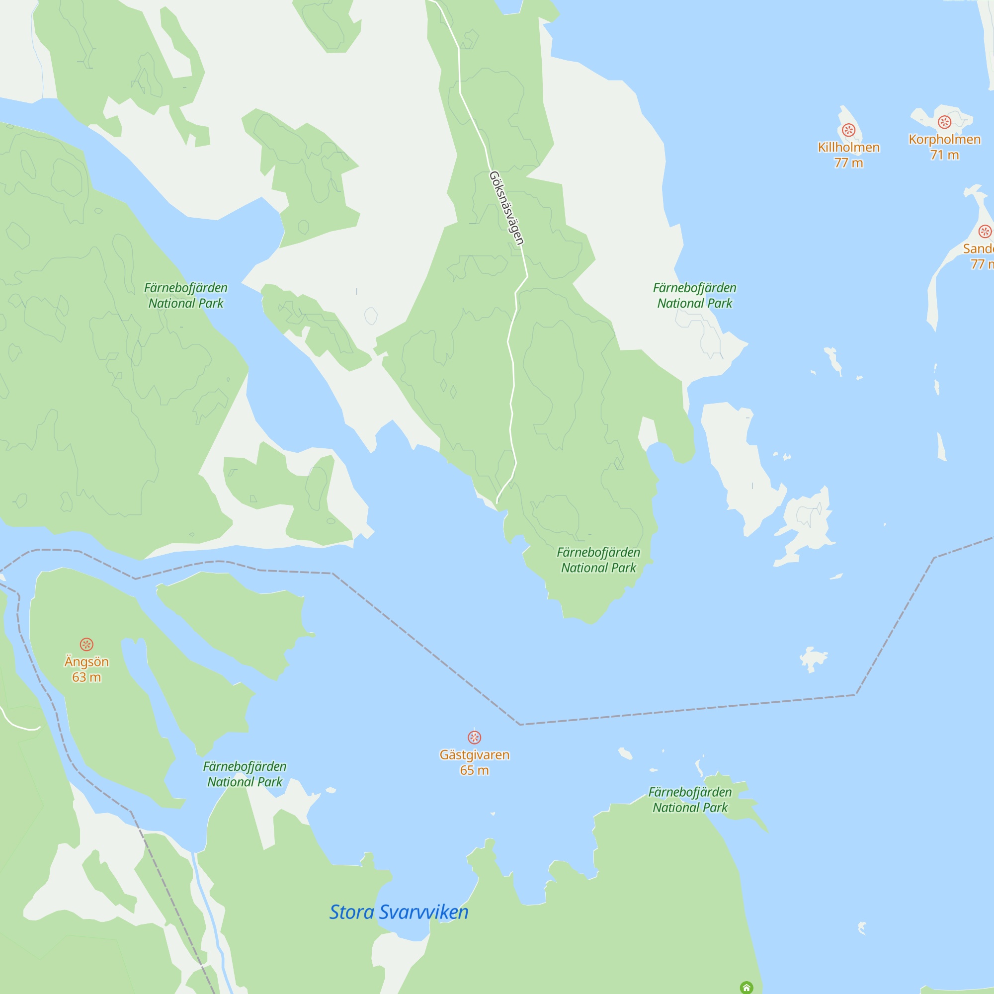 Göknäset map
