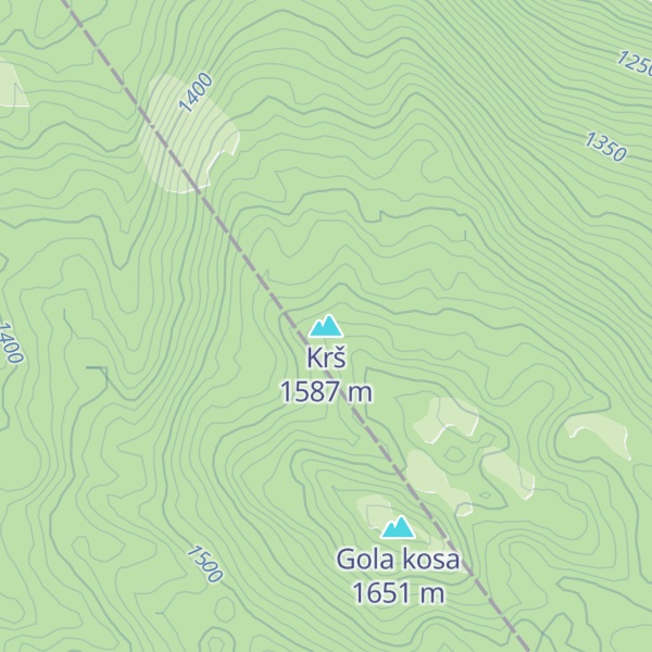 Map of Krš