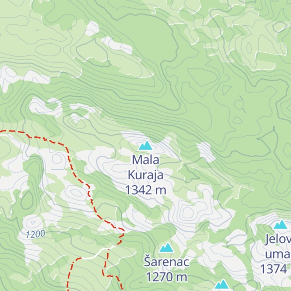 Map of Mala Kuraja
