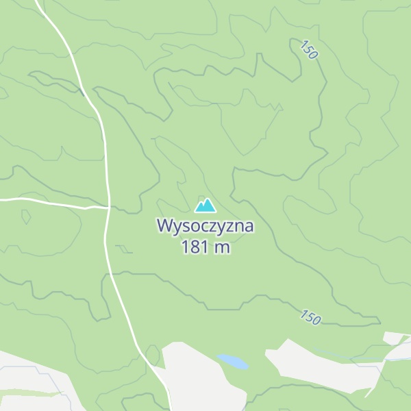 Map of Wysoczyzna