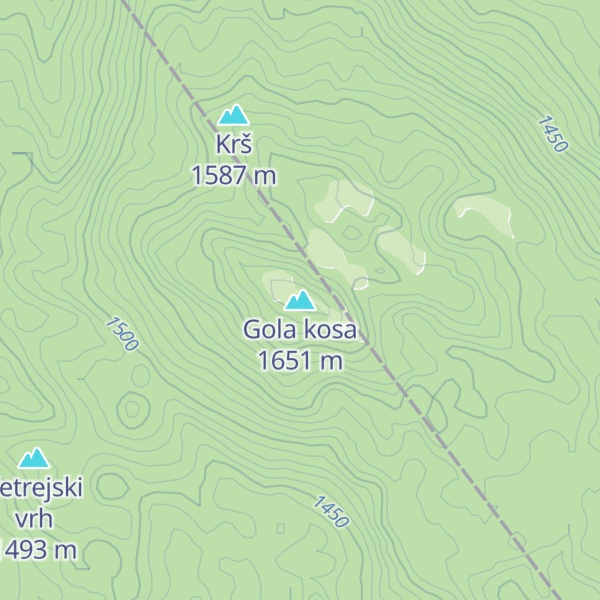 Map of Gola kosa