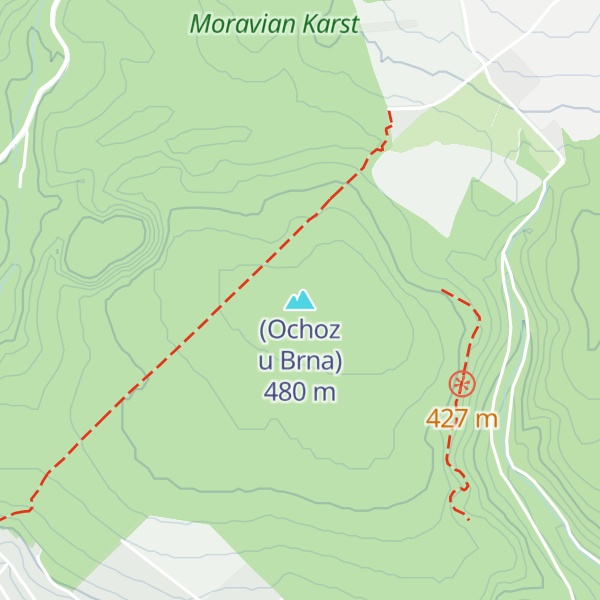 Map of (Ochoz u Brna)
