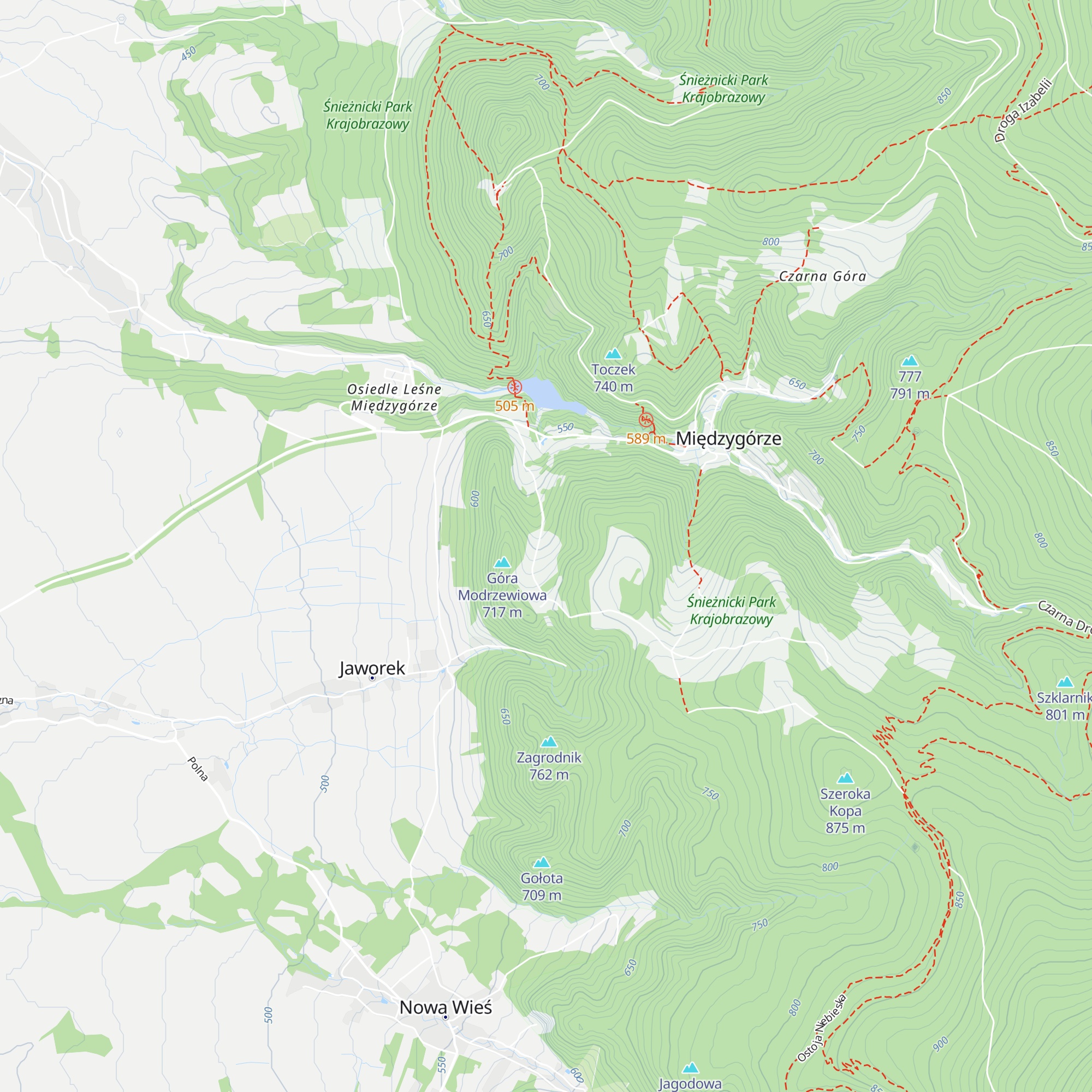 Chata Lidia map