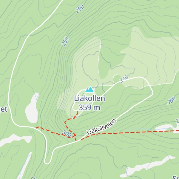 Map of Liakollen