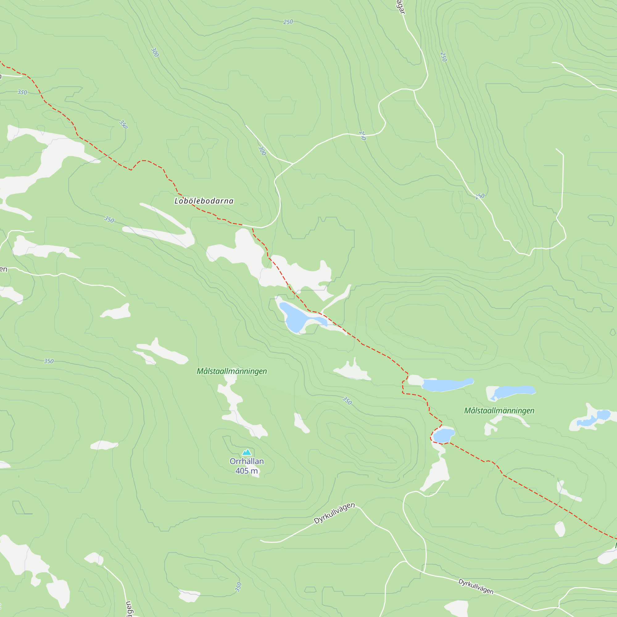 Skiftestjärnsstugan map