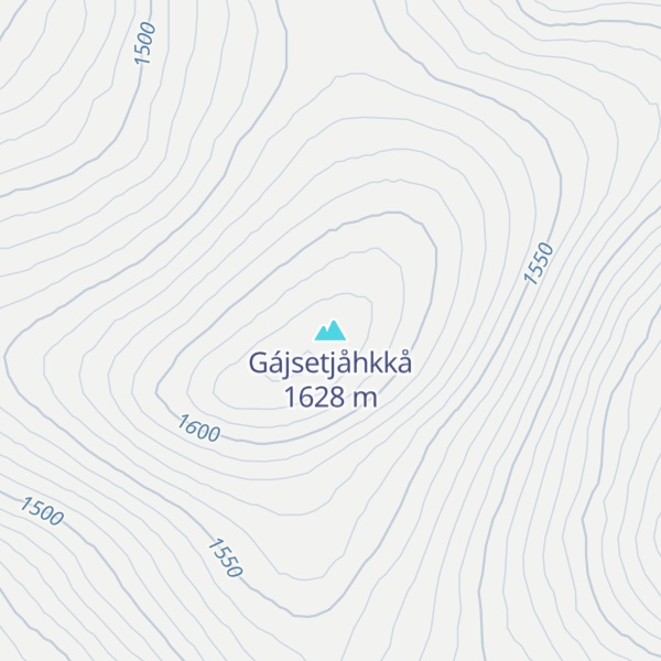 Map of Gájsetjåhkkå
