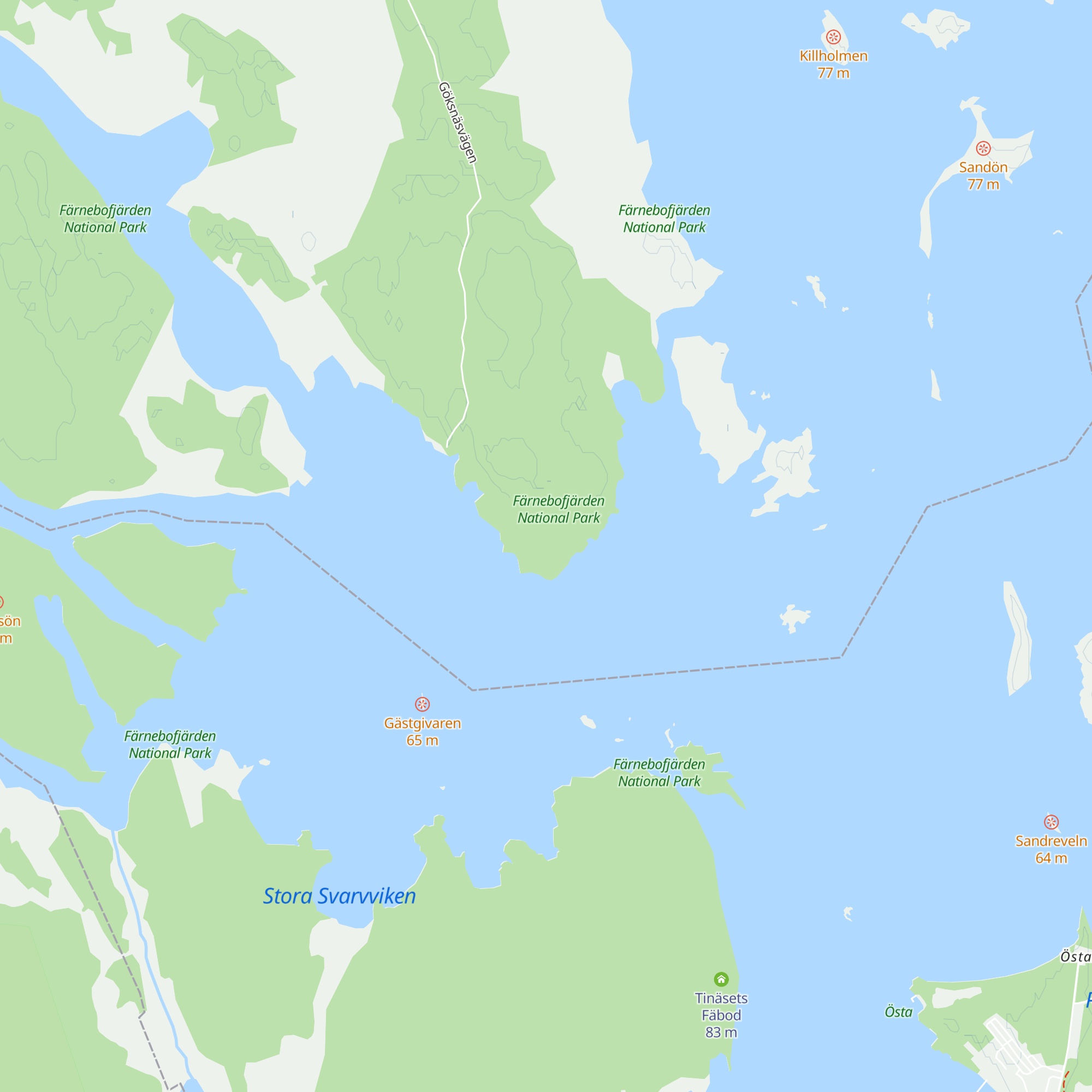 Göksnäset map