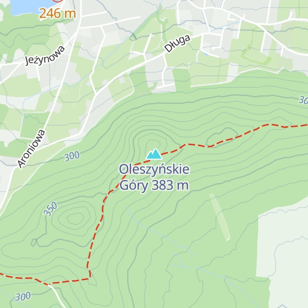Map of Oleszyńskie Góry