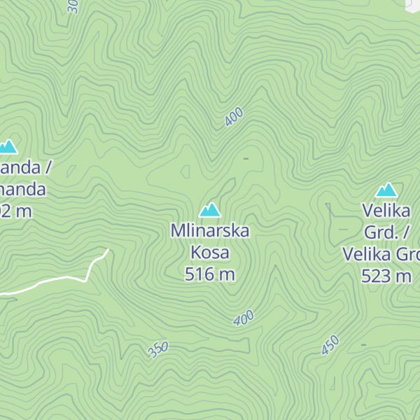 Map of Mlinarska Kosa