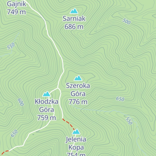 Map of Szeroka Góra
