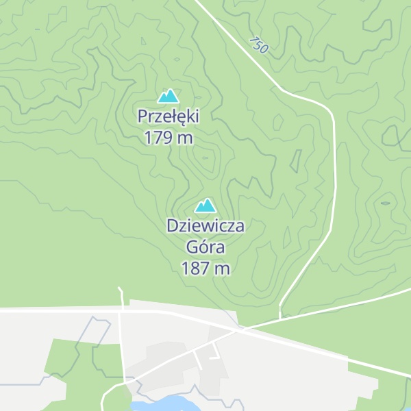 Map of Dziewicza Góra