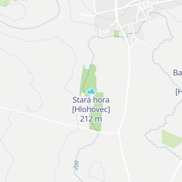 Map of Stará hora [Hlohovec]
