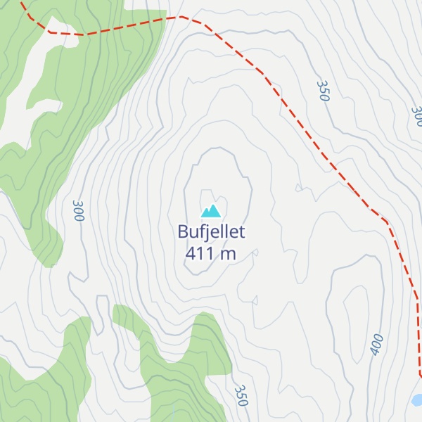 Map of Bufjellet